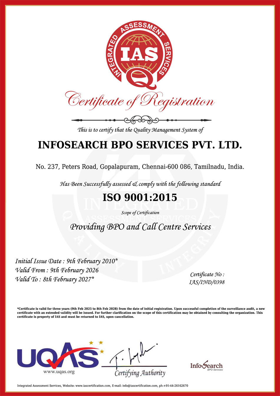 ISO Certification